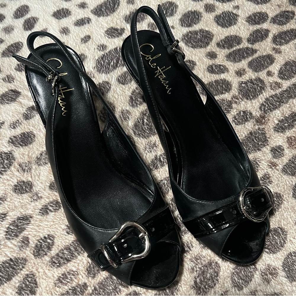 Cole Haan Slingback Kitten Heels 🐈‍⬛